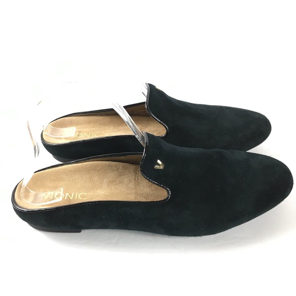Vionic Size 10 Slides Mules Orthopedic Flats Shoes Black